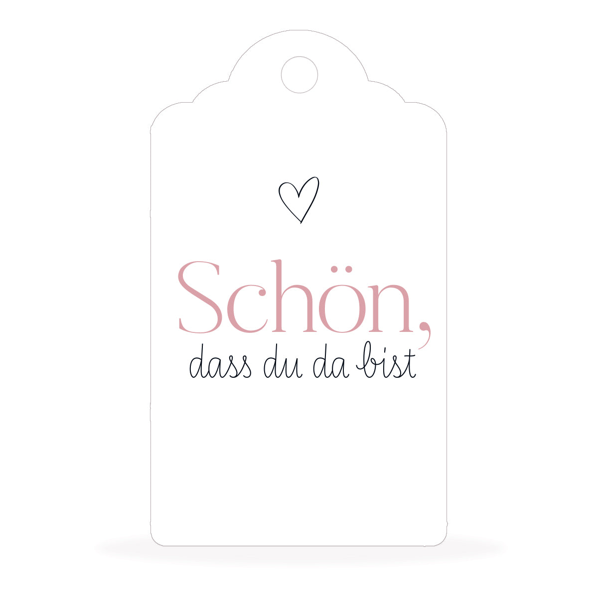 Anhänger - Schön, dass du da bist