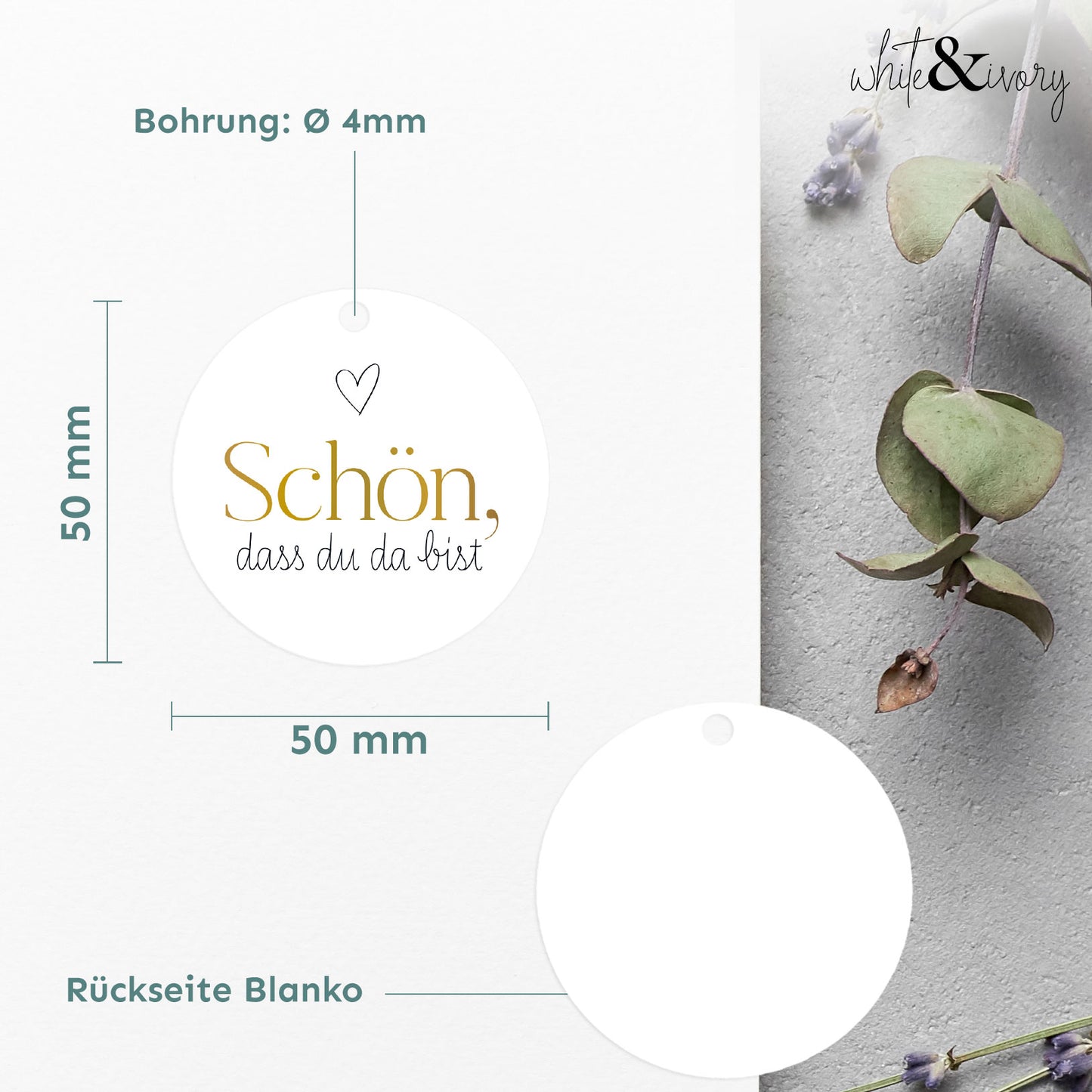 Anhänger - Schön, dass du da bist