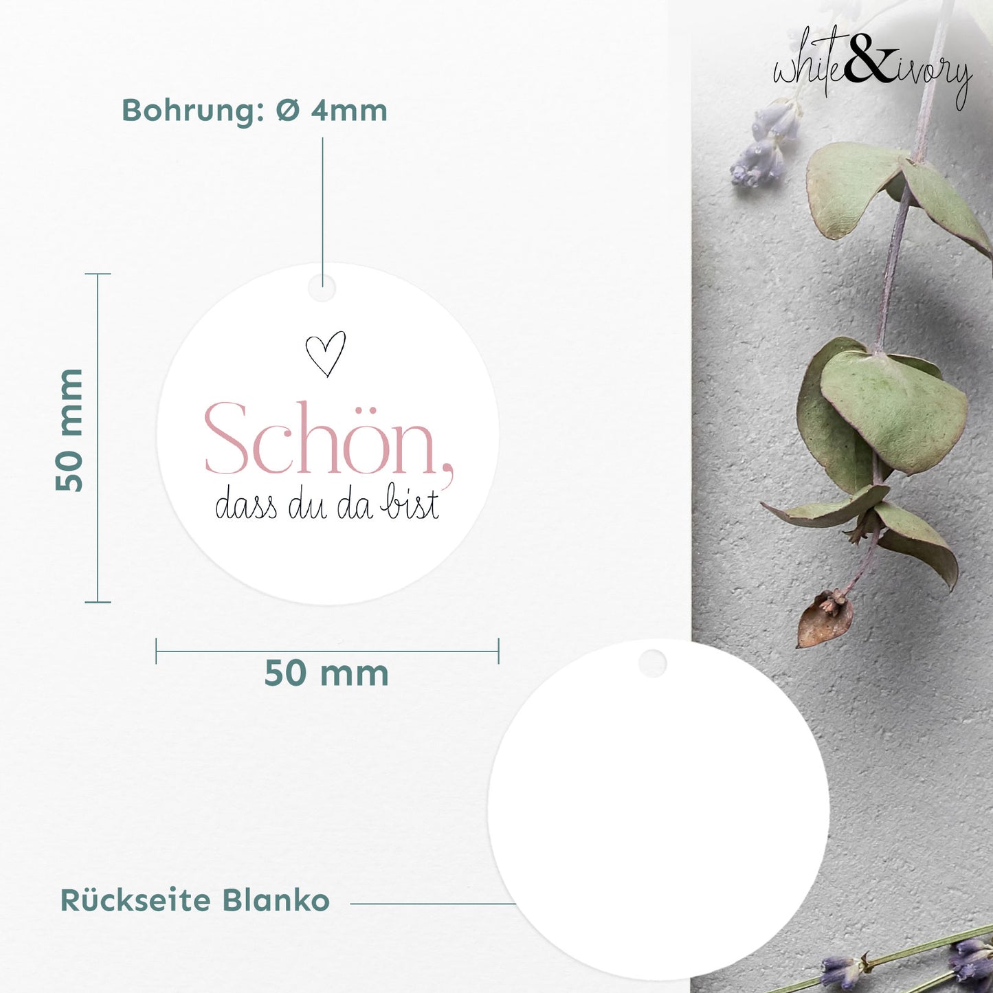 Anhänger - Schön, dass du da bist