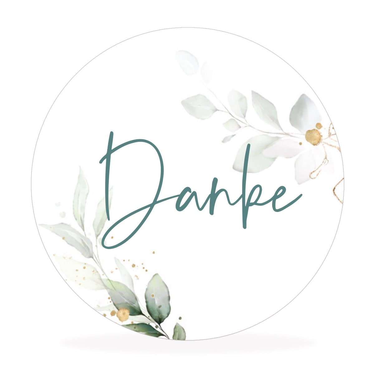 Aufkleber "danke"