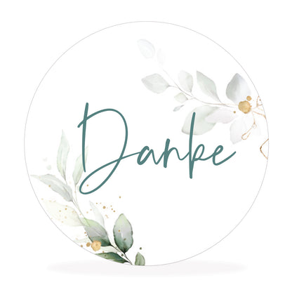Aufkleber "danke"