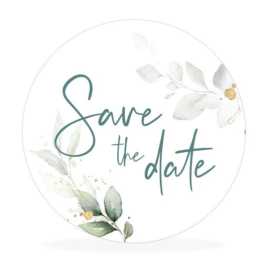 Aufkleber "save the date"