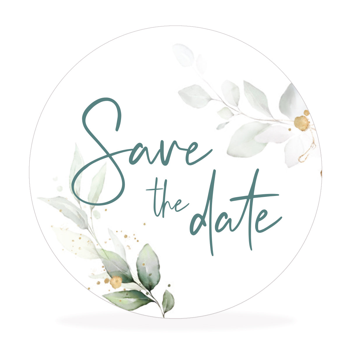 Aufkleber "save the date"