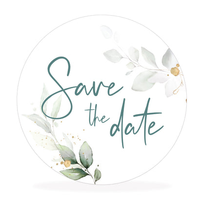 Aufkleber "save the date"