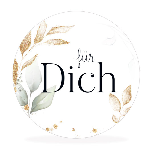 Aufkleber "für dich"