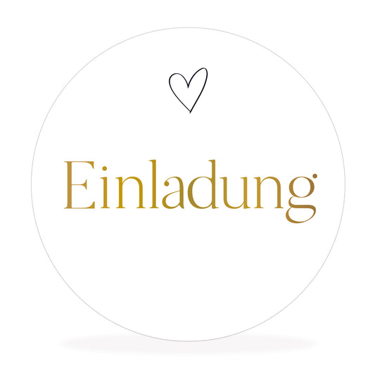 Aufkleber "Einladung"
