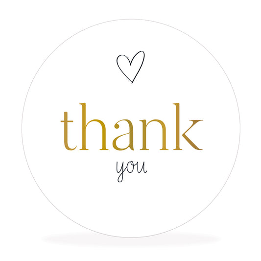 Aufkleber "thank you"