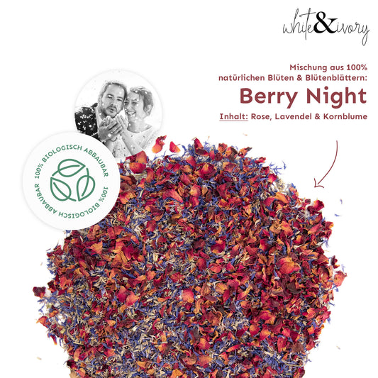 Blütenkonfetti „Berry Night“ Mix