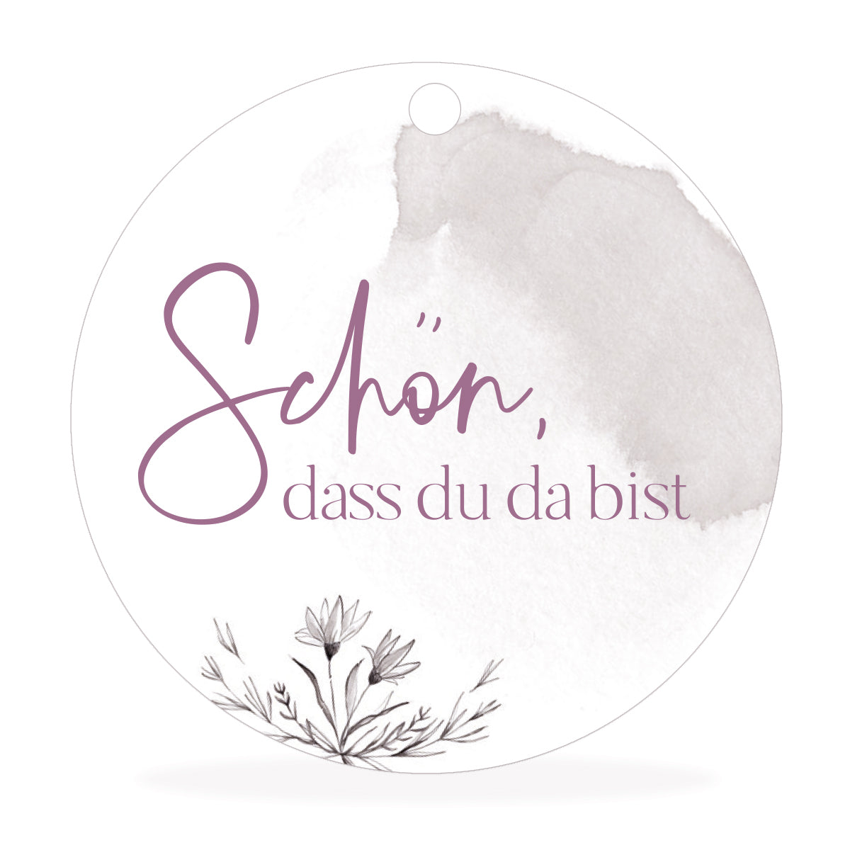 Anhänger - Schön, dass du da bist